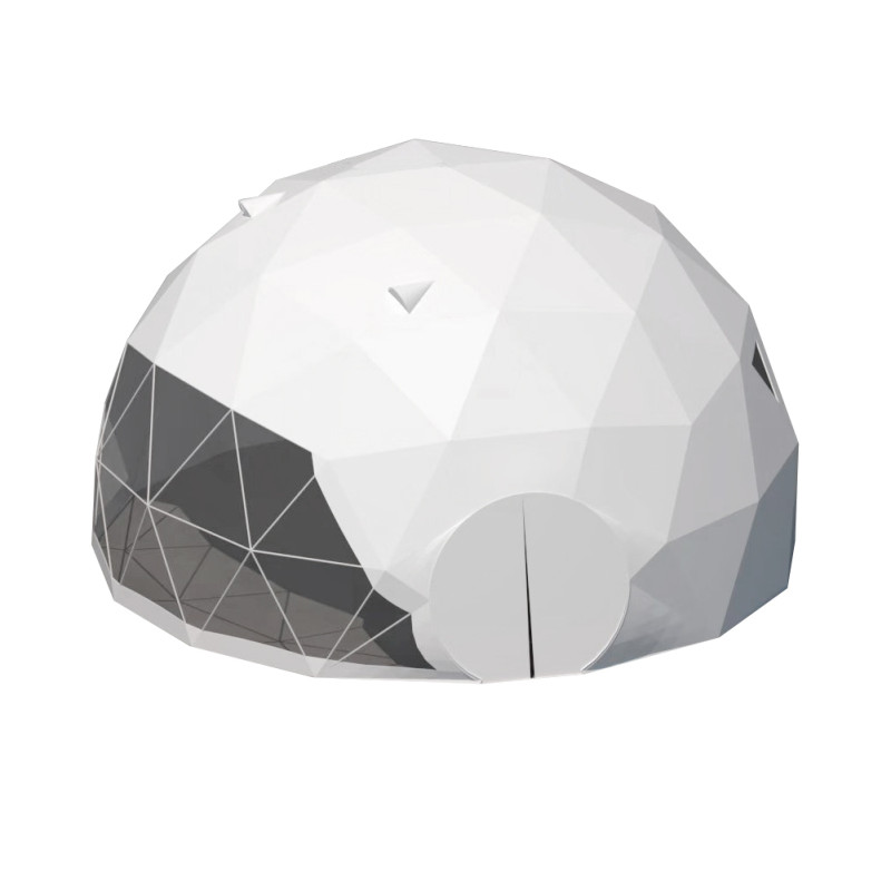 Namiot sferyczny całoroczny kopuła Ø 7m 38mkw drzwi pvc glamping