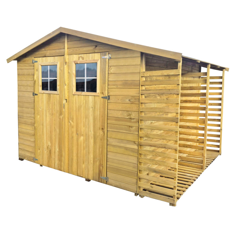 Drewniany domek narzędziowy...