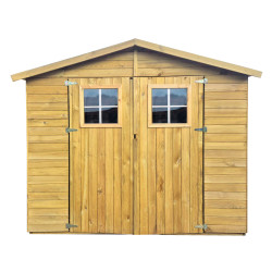 Drewniany domek narzędziowy dwudrzwiowy 239x186x210 cm 4,45m2narzędziownia