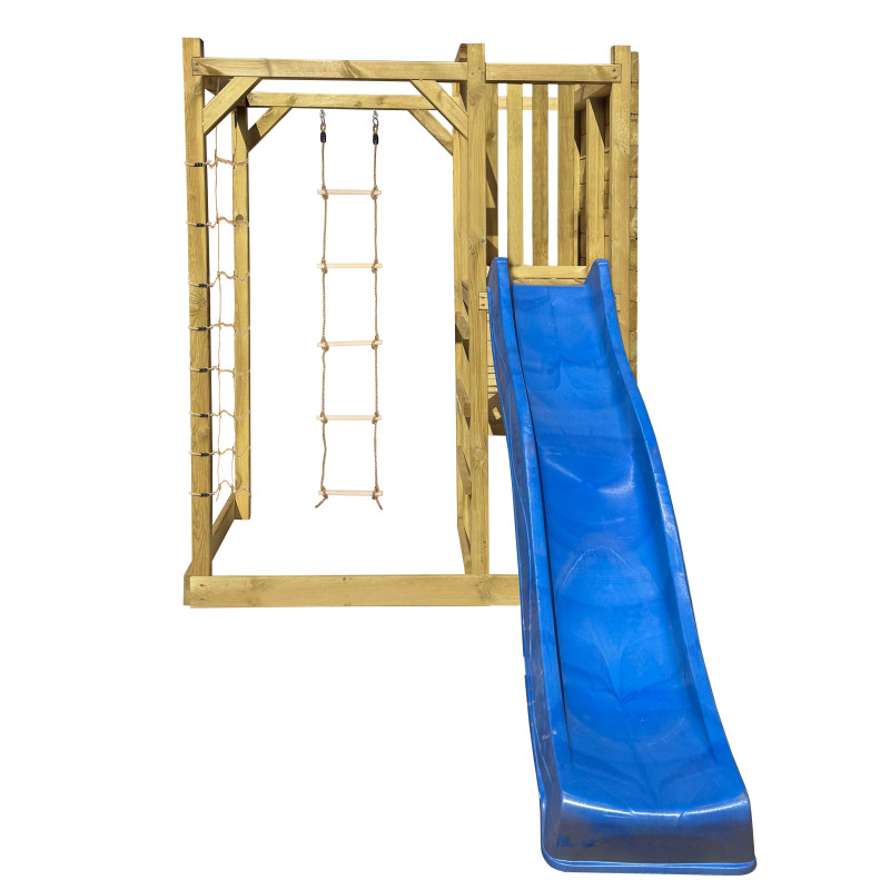 Plac zabaw Cubic Sigma Mini drewniany 169x320x210 cm ze zjeżdżalnią