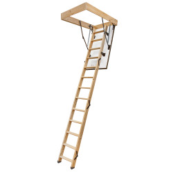 Drewniane schody strychowe GREENLINE 120x80 H-305 35mm