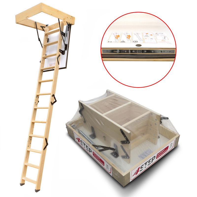 Schody Strychowe 4STEP GREENLINE 90x70 35mm