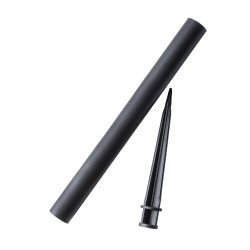 Lampa solarna LED ZENIT czarna 30 cm ogrodowa kula wbijana