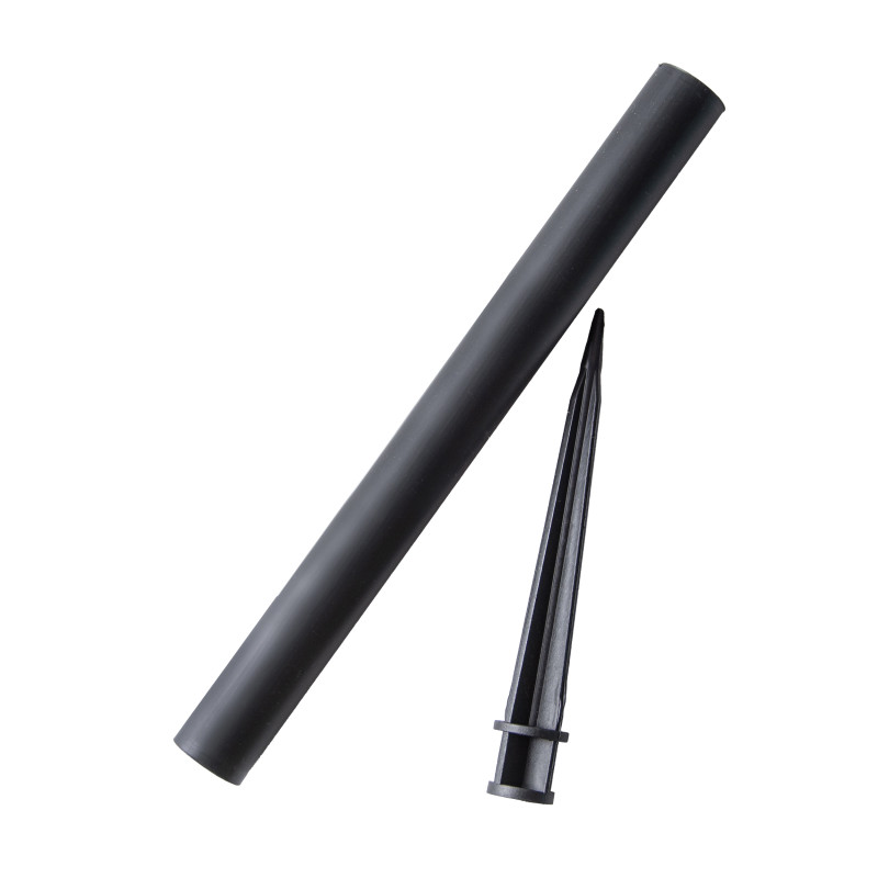 Lampa solarna LED ZENIT czarna 30 cm ogrodowa kula wbijana