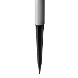 Lampa solarna LED ZENIT srebrna 10 cm ogrodowa kula wbijana