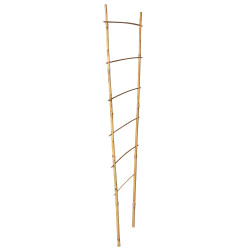 Drabinka bambusowa 90 cm podwójna podpora do roślin pergola drabinka