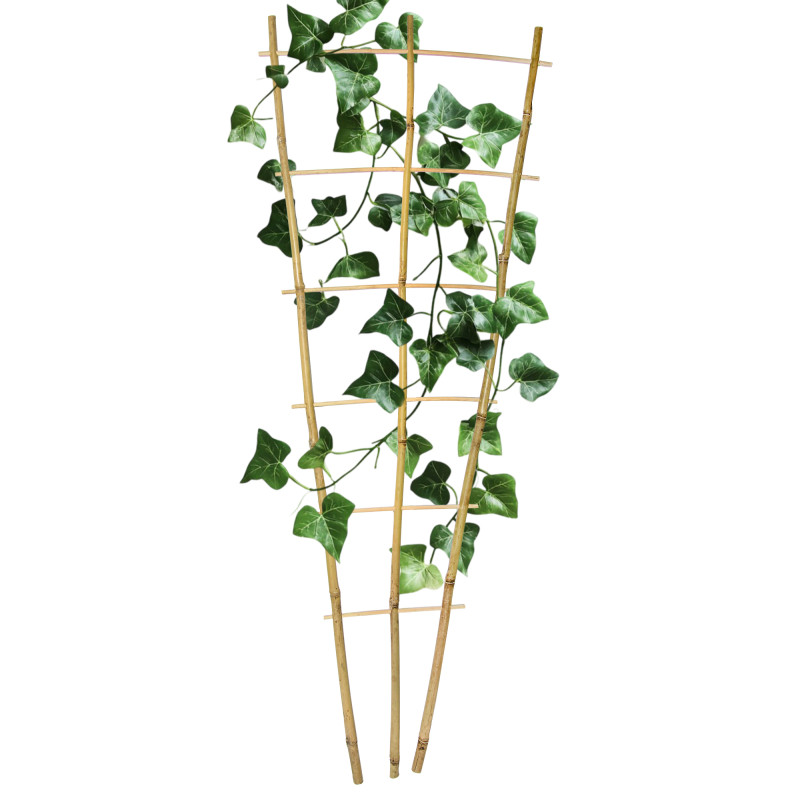 Drabinka bambusowa 120 cm potrójna podpora do roślin drabinka