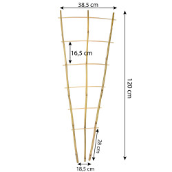 Drabinka bambusowa 120 cm potrójna podpora do roślin drabinka 50 szt. Zestaw