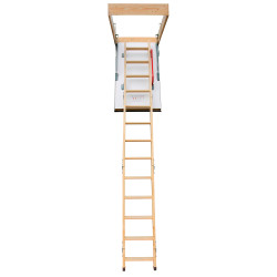 Drewniane schody strychowe NORDIC 120x80 H-310 87mm + Dodatkowa uszczelka
