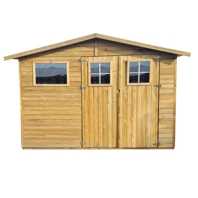 Drewniany domek narzędziowy...