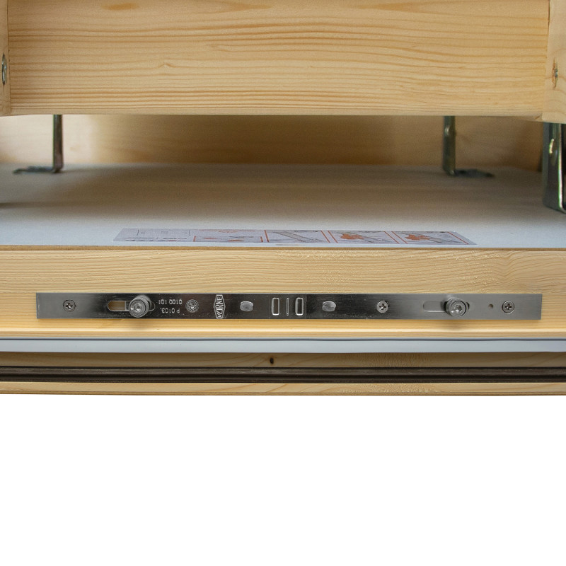 Drewniane schody strychowe NORDIC 120x70 H-310 87mm + Dodatkowa uszczelka