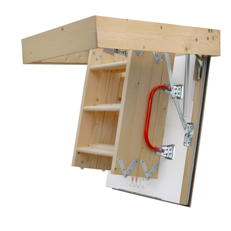 Drewniane Schody Strychowe NORDIC 87mm 90X70 + dodatkowa uszczelka