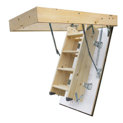 Drewniane schody strychowe GREENLINE 120x90 35mm