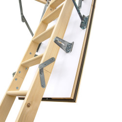 Drewniane schody strychowe GREENLINE 120x90 35mm