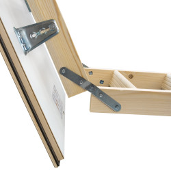 Drewniane schody strychowe GREENLINE 120x90 35mm