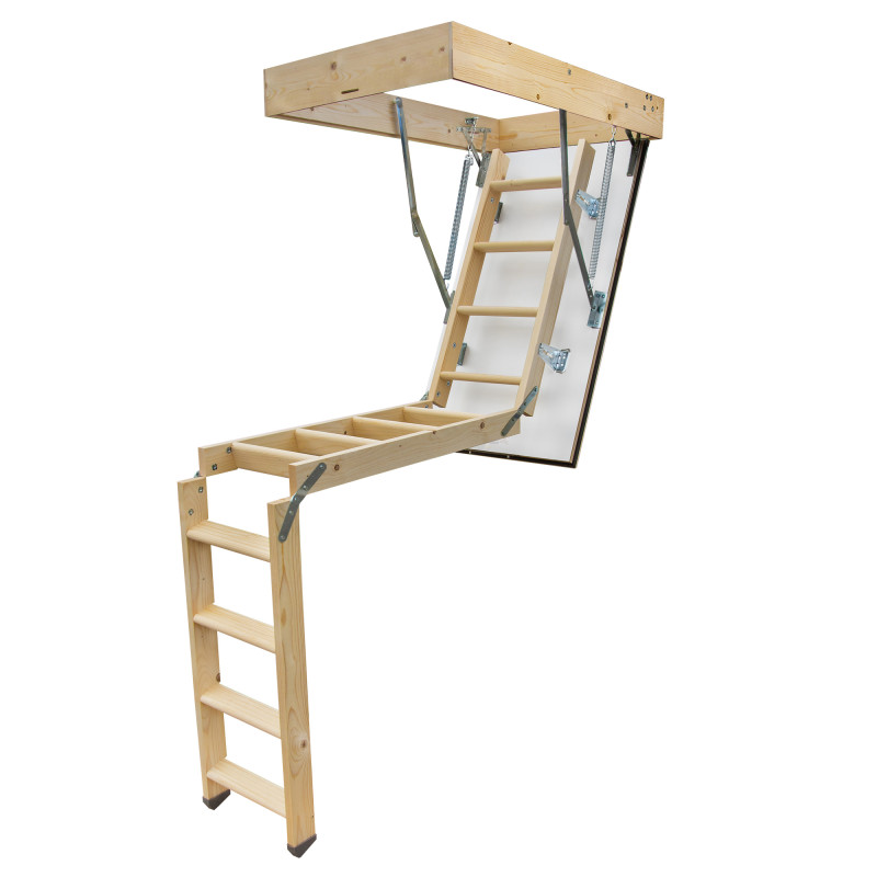 Drewniane schody strychowe GREENLINE 120x90 H-310 35mm
