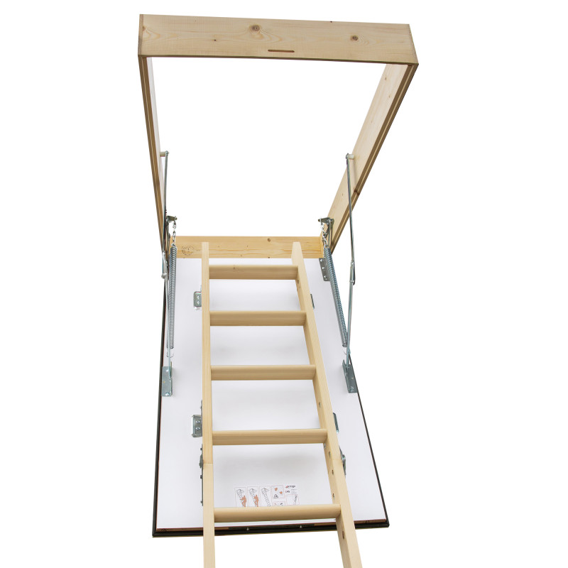 Drewniane schody strychowe GREENLINE 120x90 H-310 35mm