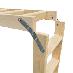 Drewniane schody strychowe GREENLINE 120x90 H-310 35mm