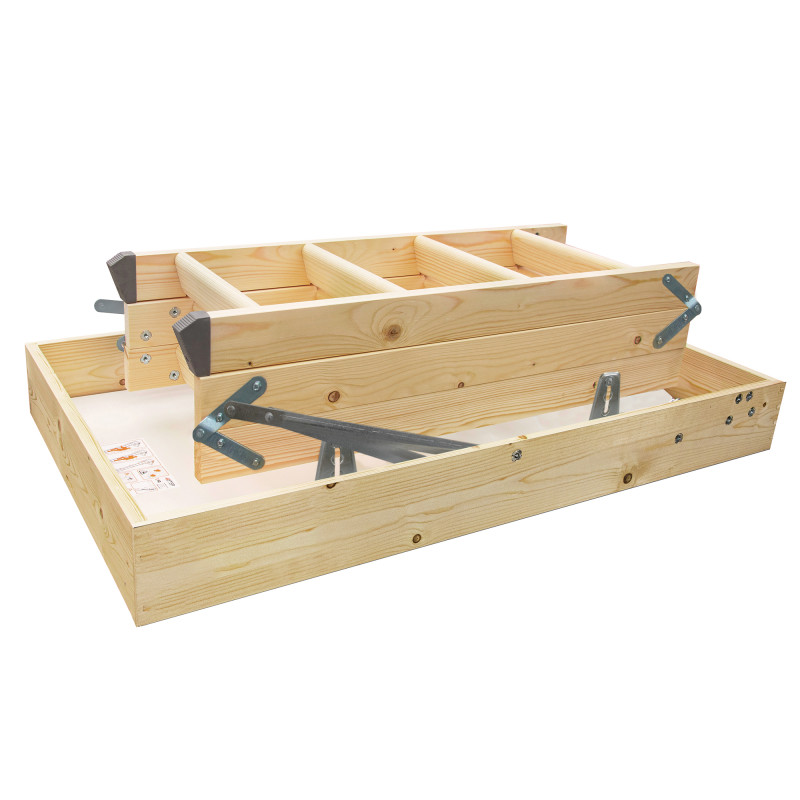 Drewniane schody strychowe GREENLINE 120x90 H-310 35mm