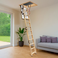 Drewniane schody strychowe EXTRA 100x80 46mm