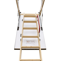 Drewniane schody strychowe EXTRA 120x60 46mm