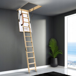 Drewniane schody strychowe EXTRA 120x60 46mm