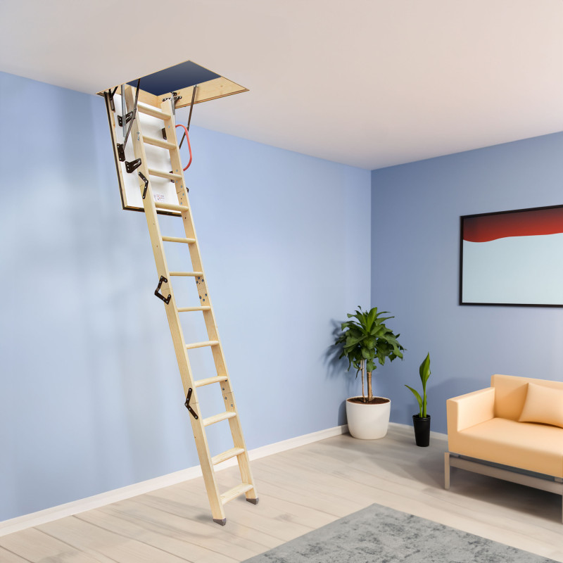 Drewniane schody strychowe EXTRA 90x70 46mm