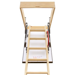 Drewniane schody strychowe EXTRA 90x80 46mm