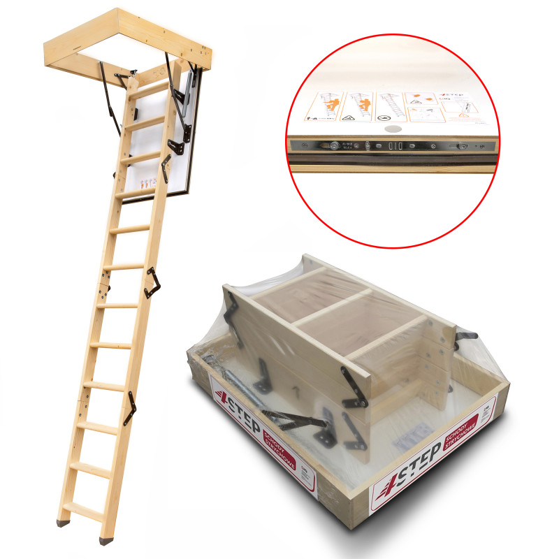 Schody Strychowe 4STEP GREENLINE 90x55 35mm