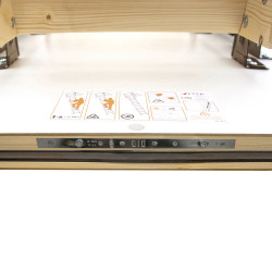 Drewniane schody strychowe GREENLINE 120x80 H-305 35mm