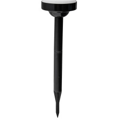 Lampa solarna LED ZENIT czarna 30 cm ogrodowa kula wbijana