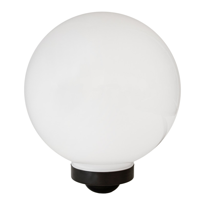 Lampa solarna LED ZENIT czarna 30 cm ogrodowa kula wbijana