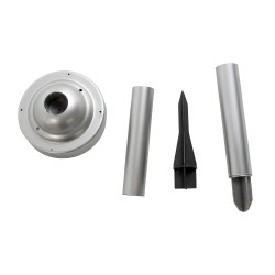 Lampa solarna LED ZENIT srebrna 30 cm ogrodowa kula wbijana