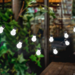 Girlanda Solarna ZORZA 10x Lampki Solarne Ogrodowe Wiszące