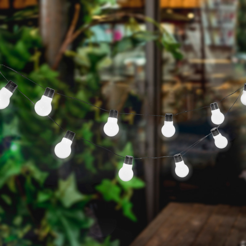 Girlanda Solarna ZORZA 10x Lampki Solarne Ogrodowe Wiszące