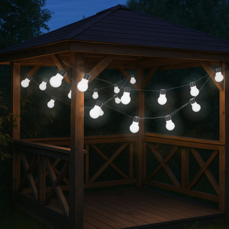 Girlanda Solarna ZORZA 20x Lampki Solarne Ogrodowe Wiszące