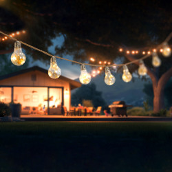 Girlanda Solarna BLUME 10x Lampki Solarne Ogrodowe Wiszące z kwiatkami