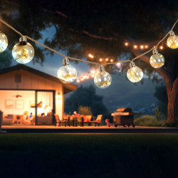 Girlanda Solarna BLUME 8x Lampki Solarne Ogrodowe Wiszące z kwiatkami