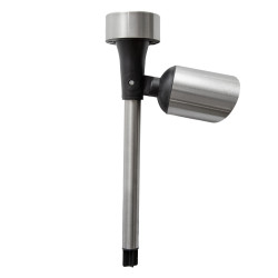 Lampa solarna srebrna punktowa LED 5,5x35,5cm