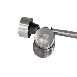 Lampa solarna srebrna punktowa LED 5,5x35,5cm