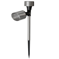 Lampa solarna srebrna punktowa LED 5,5x35,5cm