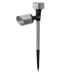 Lampa solarna srebrna punktowa LED 5,5x35,5cm