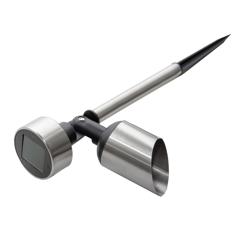 Lampa solarna srebrna punktowa LED 5,5x35,5cm