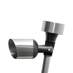 Lampa solarna srebrna punktowa LED 5,5x35,5cm