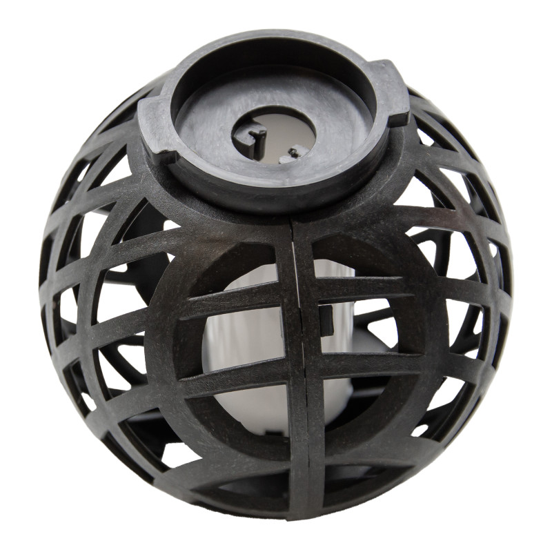 Lampka solarna LUMA czarna 12x LED ogrodowa latarenka wisząca stojąca