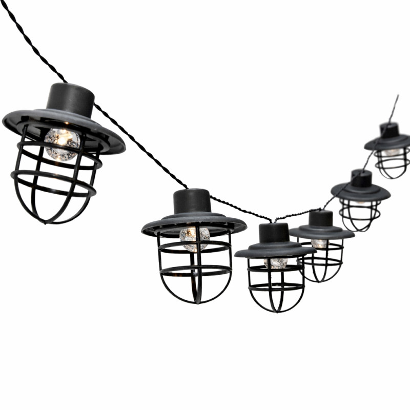 Girlanda Solarna GAJA 10x Lampki Solarne Ogrodowe Wiszące Ażurowe