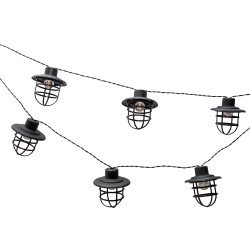 Girlanda Solarna GAJA 10x Lampki Solarne Ogrodowe Wiszące Ażurowe