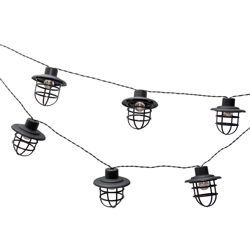 Girlanda Solarna GAJA 10x Lampki Solarne Ogrodowe Wiszące Ażurowe
