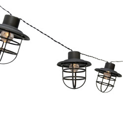 Girlanda Solarna GAJA 10x Lampki Solarne Ogrodowe Wiszące Ażurowe