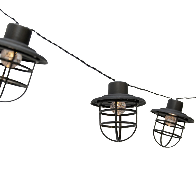 Girlanda Solarna GAJA 10x Lampki Solarne Ogrodowe Wiszące Ażurowe